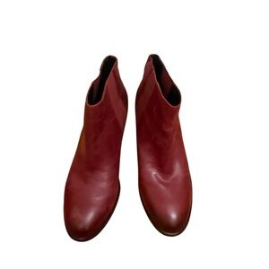 Franco Sarto Red Ankle Booties